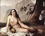 Unknown The penitent Mary Magdalene by Francesco Hayez painting